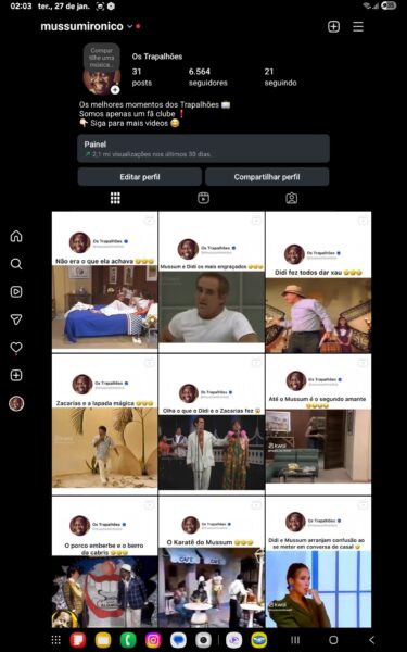 Instagram 8mil seguidores