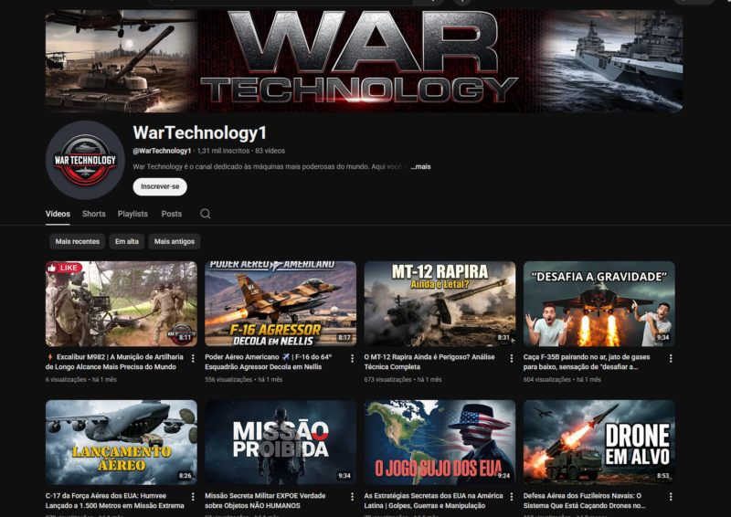 WarTechnology1 1,300 inscritos