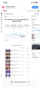 CANAL DE YOUTUBE COM 105 MIL INSCRITOS | ENGAJAMENTO ALTO