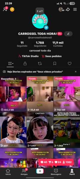 Contas Tiktok