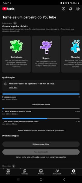 Canal de youtube 40mil inscritos