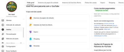 Canal de futebol MONETIZADO- ano de Copa