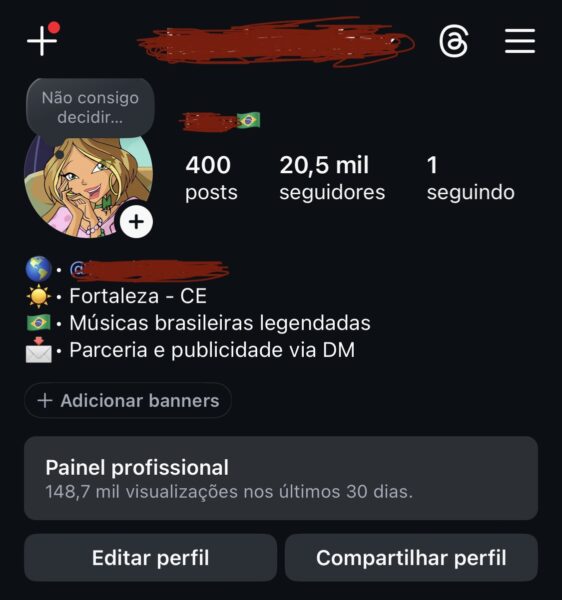 CONTA INSTAGRAM 20K