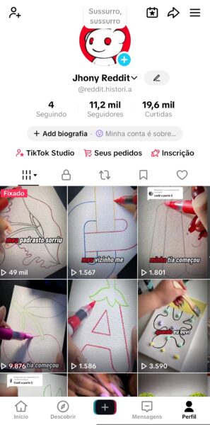 Conta do Tik Tok Monetizado