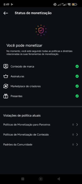INSTAGRAM COM 4 MONETIZAÇÃO